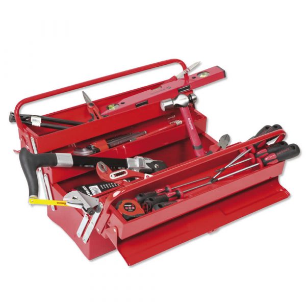 Caja Herramientas Metal 5 Bandejas + 50 Herramientas Dogher