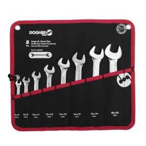 Bolsa 8 Llaves Doble Boca Abierta. Juegos de Herramientas Dogher Tools.
